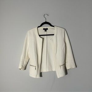 Alfani Cream Textured Women's Blazer